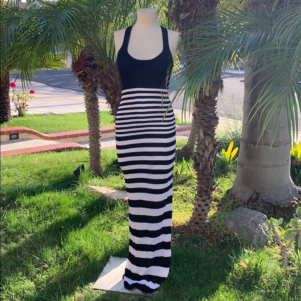 Bebe Striped Maxi Dress